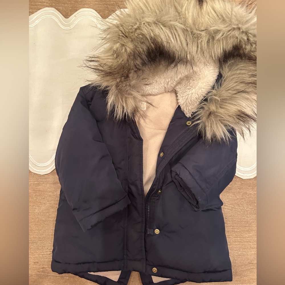 Crewcuts Jcrew Kids Navy winter coat in size 2